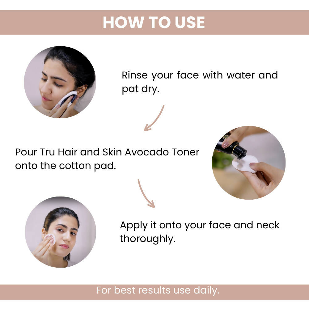 Tru Hair & Skin Avocado & Hyaluronic Acid Toner | Grocsy