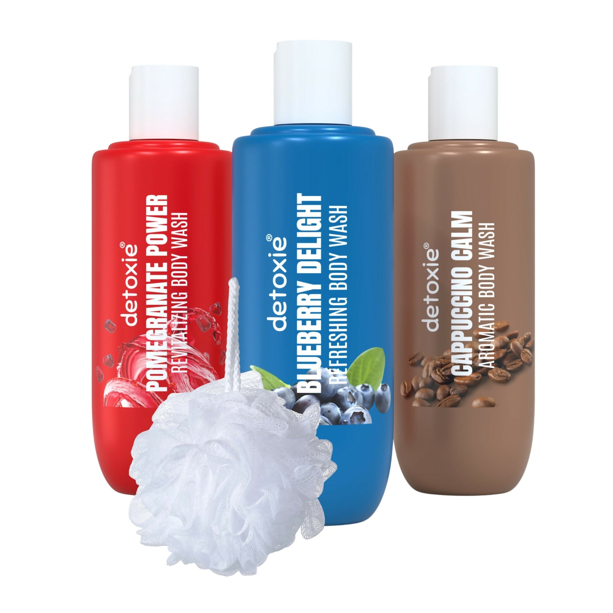 Detoxie Fruit-Infused Body Wash & Loofah Combo | Grocsy