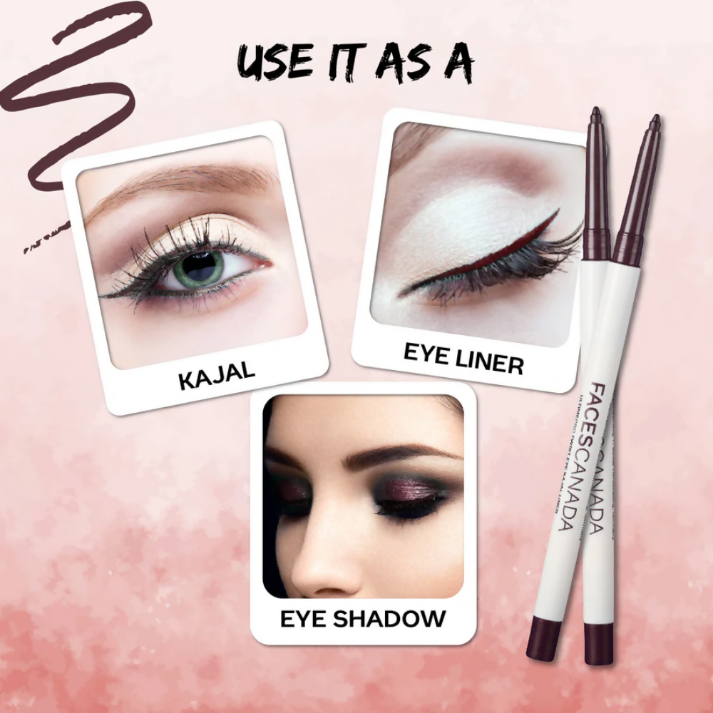 Faces Canada Ultime Pro Twist Eye Kajal Liner - Plum 04 | Grocsy