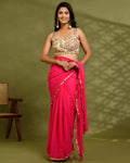 Amodin Designer Studio Multicolored Thread Pearl Work Padded Blouse | Grocsy
