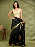 Amodini Designer Studio Golden Pearl Cutdana Sleeveless Padded Blouse | Grocsy