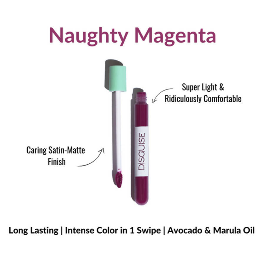 Disguise Feather-Light Matte Liquid Lip Cream - Naughty Magenta 33 | Grocsy
