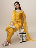 Thread Embroidered Kurta With Pant And Dupatta Set, Multicolor - Hiral Fashion | Grocsy