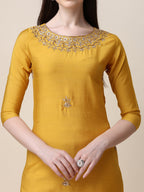 Thread Embroidered Kurta With Pant And Dupatta Set, Multicolor - Hiral Fashion | Grocsy