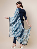 Hand Embroidered Kurta With Pant And Dupatta Set, Multicolor - Hiral Fashion | Grocsy