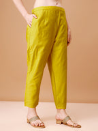Hand Embroidered Kurta With Pant & Dupatta, Multicolor - Hiral Fashion | Grocsy