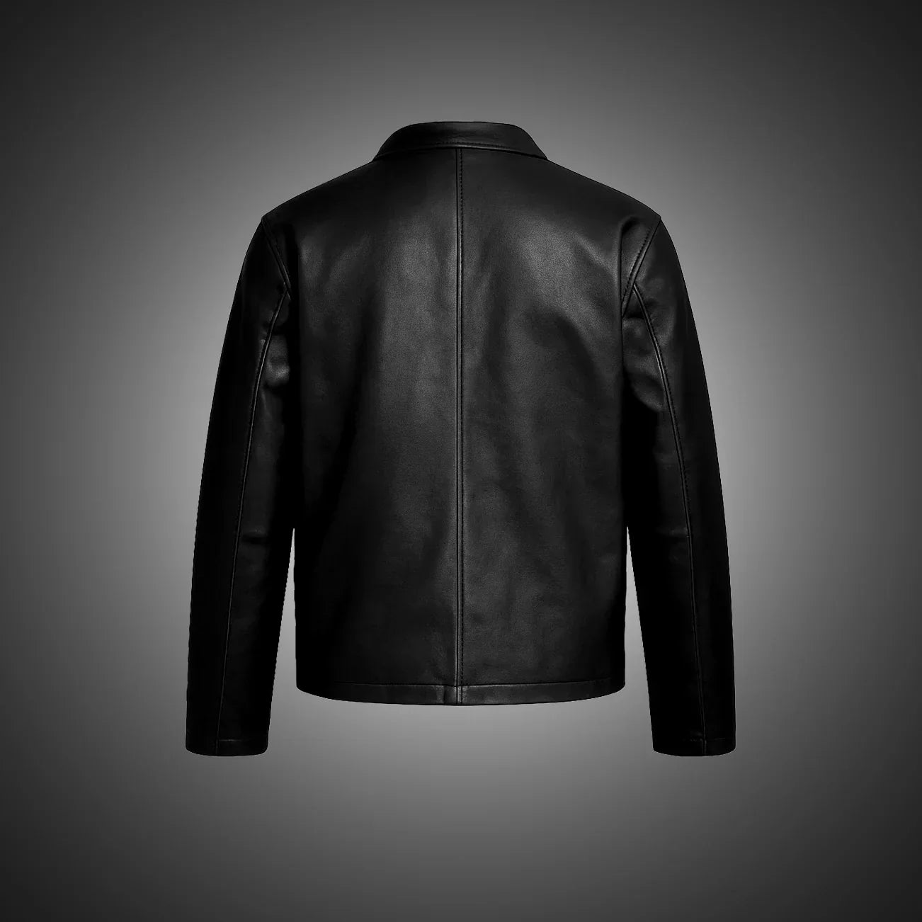 Fabmade Midnight Luxe Leather Jacket For Men | Grocsy