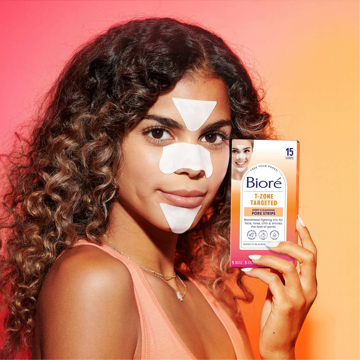 Biore Blackhead Eliminating Targeted Pore Strips | Grocsy