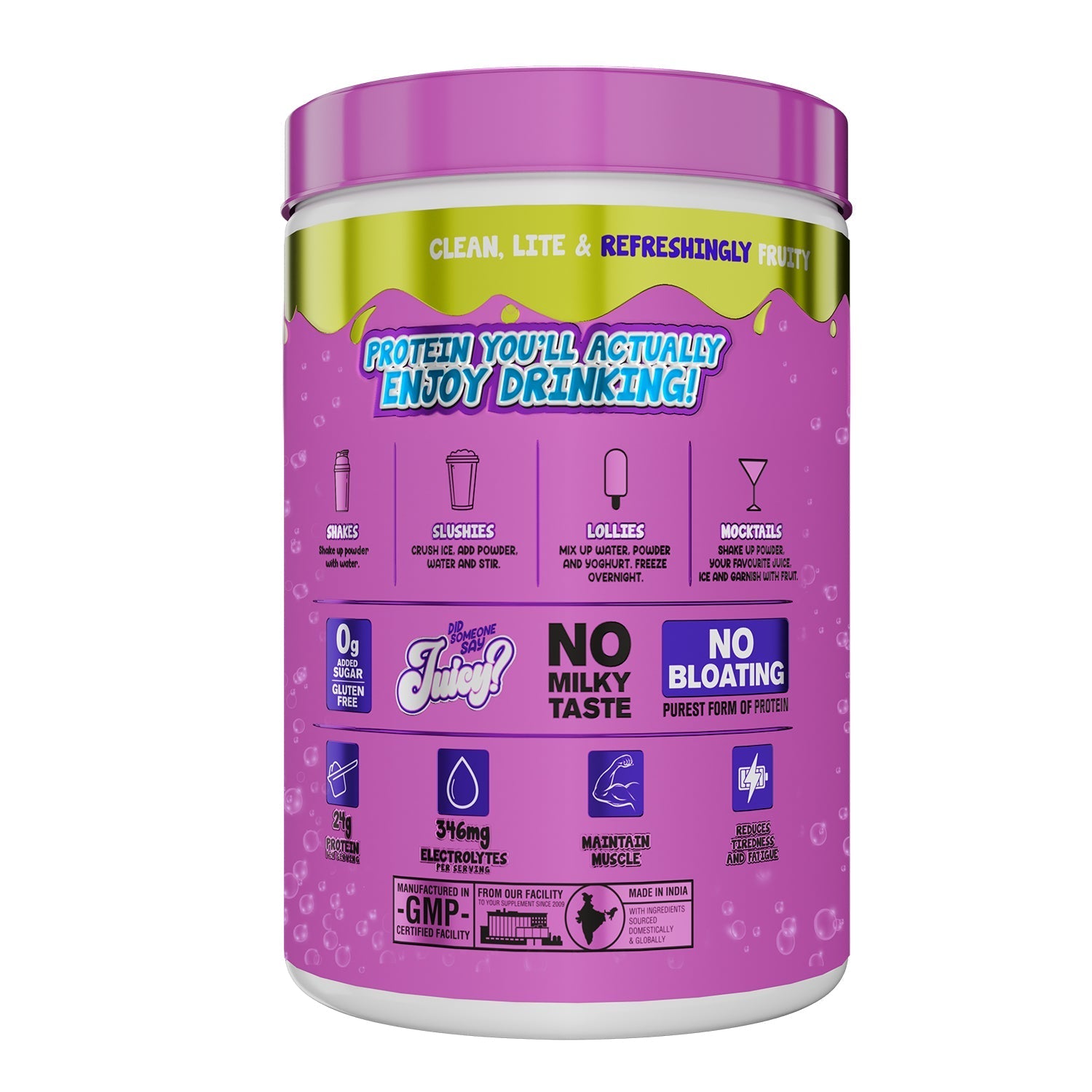 Big Muscles Nutrition Fizzy Whey & Shaker Combo | Grocsy
