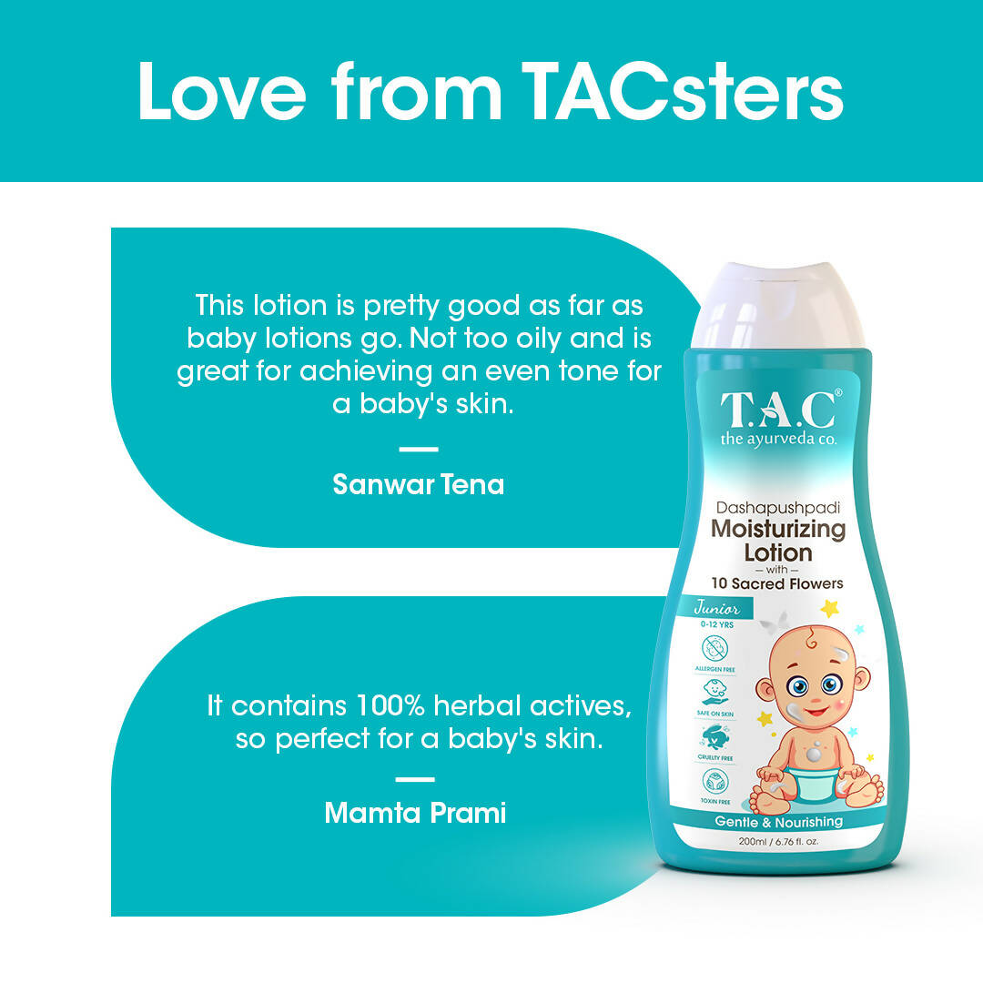 TAC - The Ayurveda Co. Baby Body Lotion for Gentle Moisturization & Nourishment | Grocsy