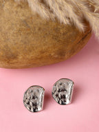 NVR Women Silver-Plated Contemporary Studs Earrings | Grocsy
