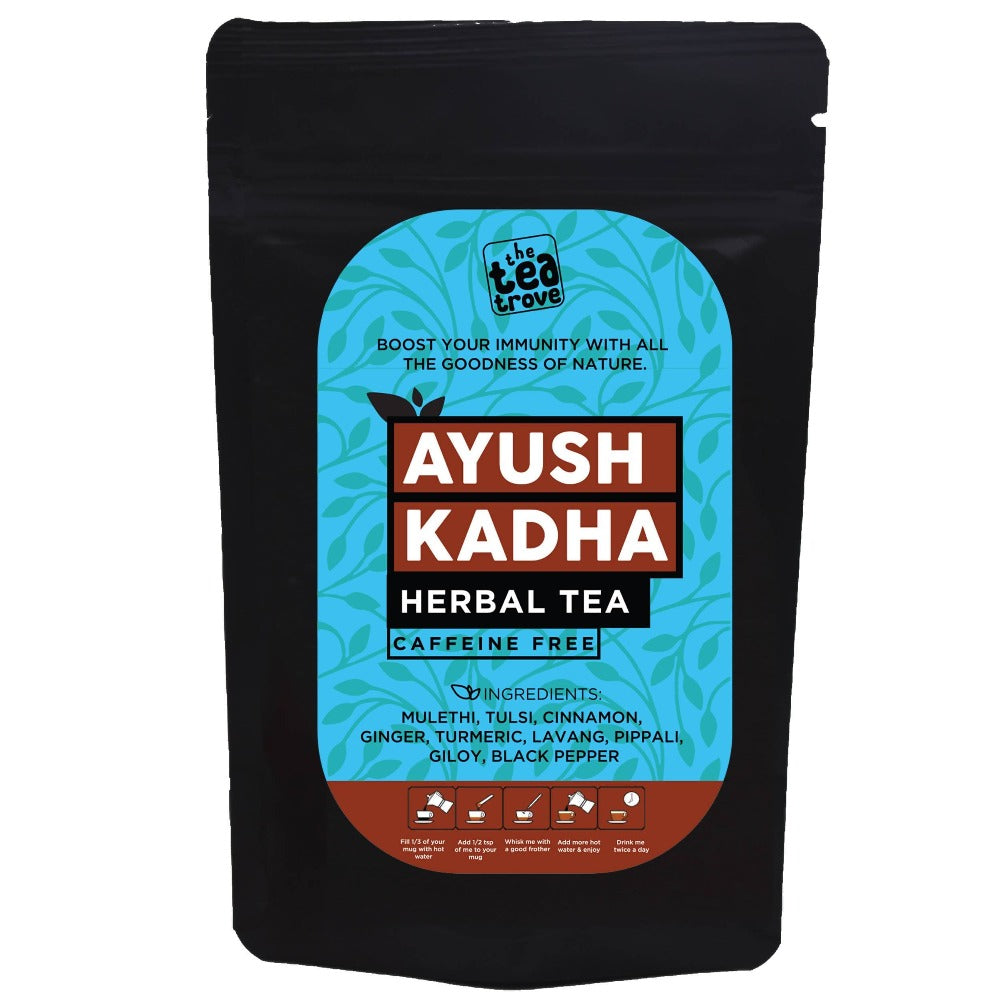 The Tea Trove - Ayush Kadha Herbal Tea | Grocsy