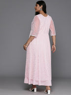Ahalyaa Women's Traditional wear Ethnic Dress - Pink | Grocsy