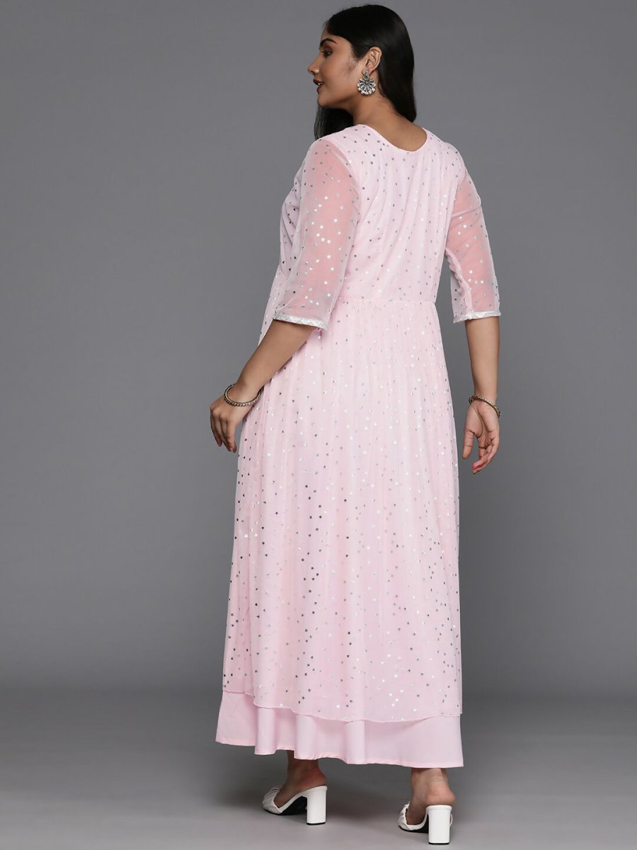 Ahalyaa Women's Traditional wear Ethnic Dress - Pink | Grocsy