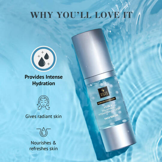 Good Vibes Aqua & Sea Mineral Hydration Booster Face Serum | Grocsy