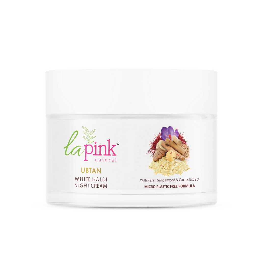 La Pink Ubtan White Haldi Night Cream | Grocsy
