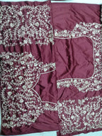 Jyoti Fashion Classy Maroon Silk 3MM Sequins with Thread & Coding Embroidery Lehenga Choli with Dupatta | Grocsy