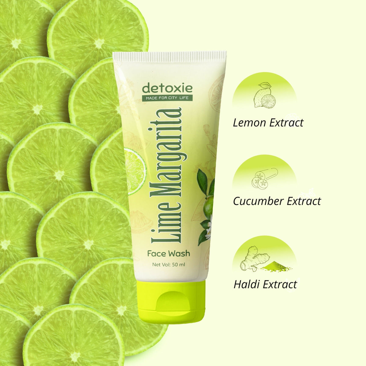 Detoxie Lime Margarita Face Wash | Grocsy