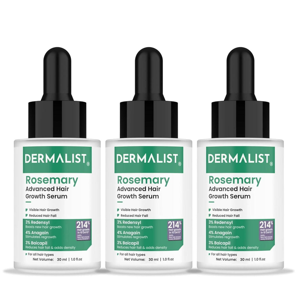 Dermalist Rosemary Hair Growth Serum with 3% Redensyl, 4% AnaGain & 3% Baicapil | Grocsy