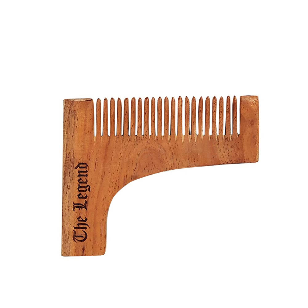 The Legend Organic Pure Neem Wood Comb For Beard Sharping | Grocsy