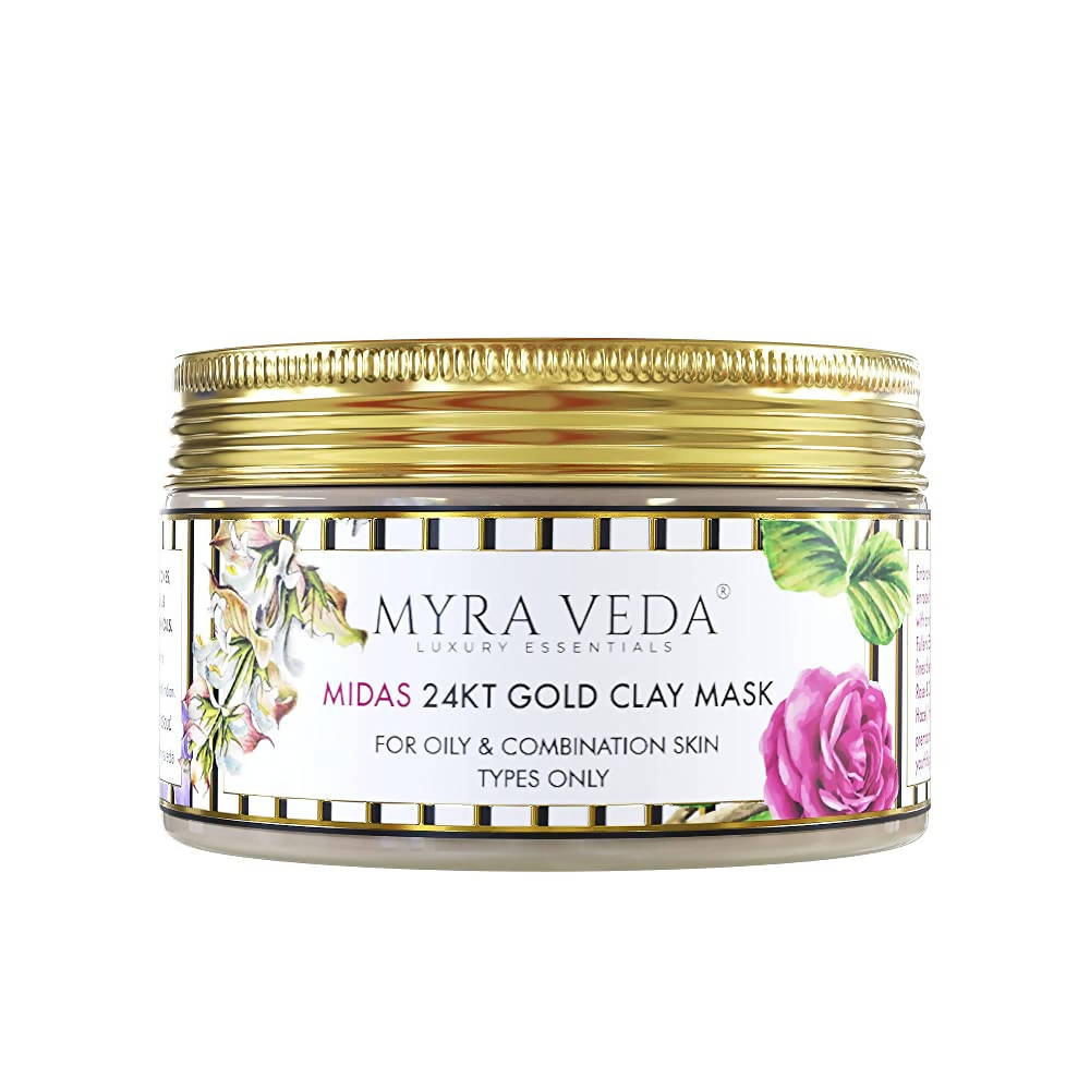 Myra Veda Midas 24KT Gold Clay Mask | Grocsy