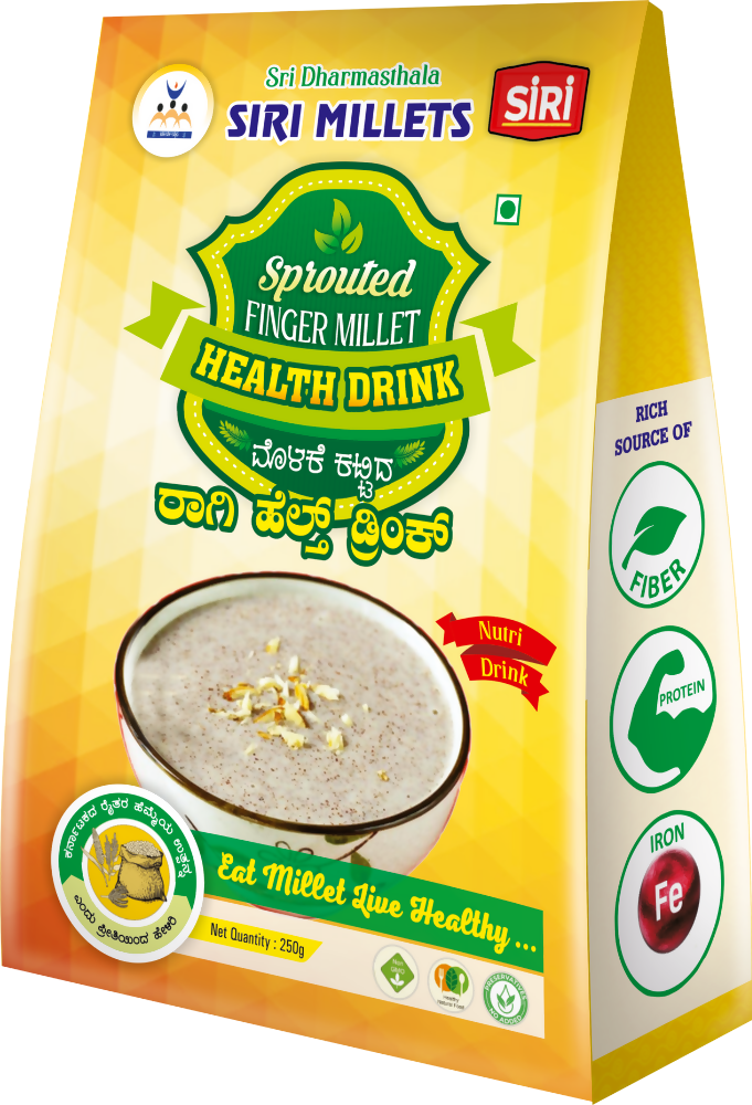 Siri Millets Sprouted Finger Millet Health Drink | Grocsy