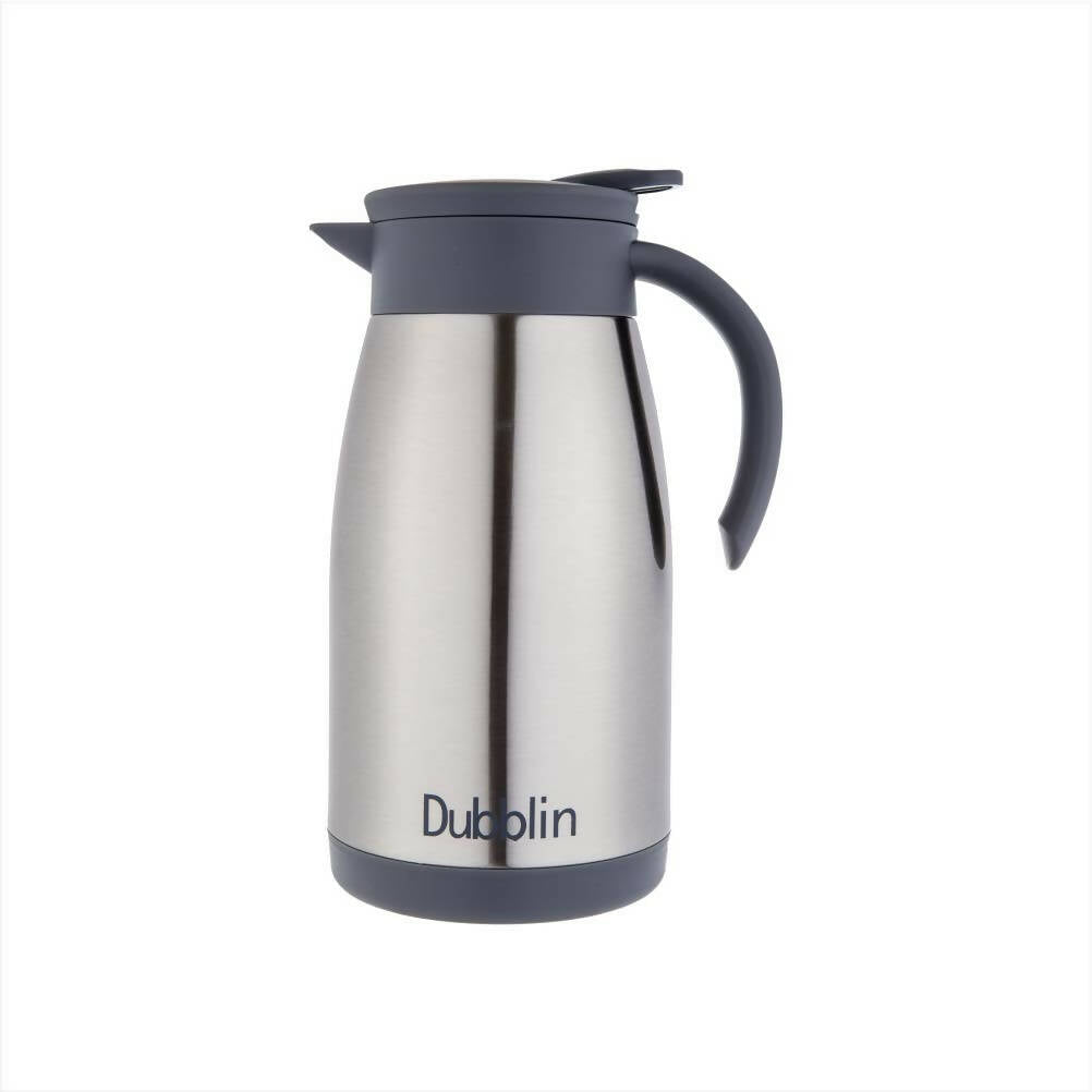 Dubblin Cafe Stainless Steel Double Wall Vacuum Insulated Thermos Flask | Grocsy