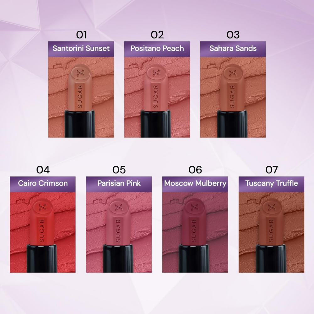 Sugar Cosmetics Glide Peptide Serum Lipstick with Vitamin E - 07 Tuscany Truffle | Grocsy