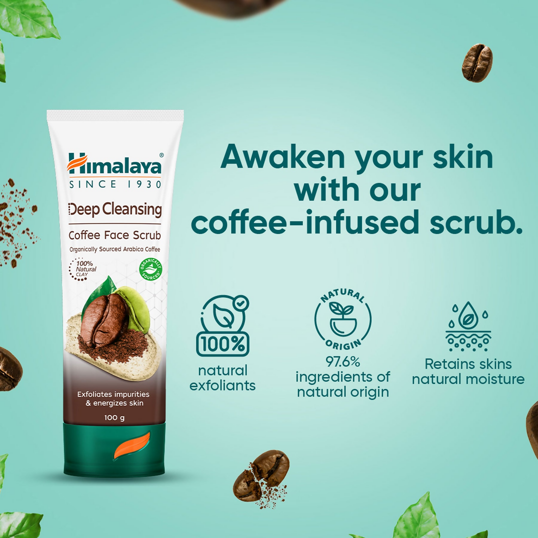 Himalaya Herbals Deep Cleansing Coffee Face Scrub | Grocsy