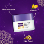 Rania Night Cream with Vitamin C, 24K Gold, Niacinamide | Grocsy