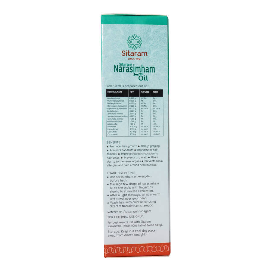 Sitaram Ayurveda Narasimham Oil | Grocsy