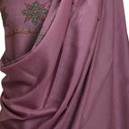 Nizalia Handmade Sozni Work Mouve Pashmina - Limited Time Offer | Grocsy