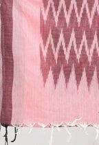 Mominos Fashion Moeza Women's Handloom Cotton Ikkat Maroon Dupatta | Grocsy