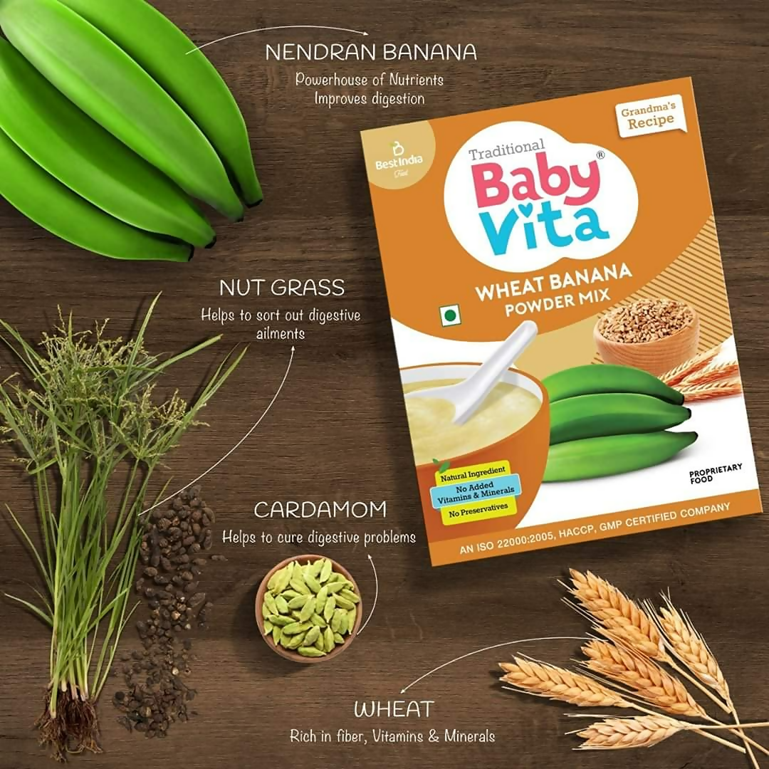Babyvita Arbanox Wheat Banana Powder Mix | Grocsy