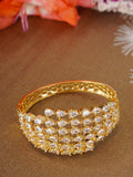 Priyaasi Women Gold-Polished American Diamond Studded Kada Bracelet - Noz2Toz