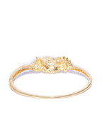 Priyaasi Women Gold-Polished American Diamond Studded, Peacock Inspired Bracelet - Swadesiicart
