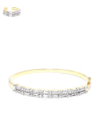 Priyaasi Women Gold-Polished American Diamond Studded Bracelet With Finger Ring - Swadesiicart