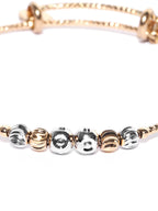 Priyaasi Women Gold-Polished Circular Shape Openable Kada Bracelet - Swadesiicart