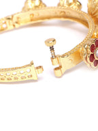 Priyaasi Women Handcrafted Floral Red and Green Bracelet - Swadesiicart