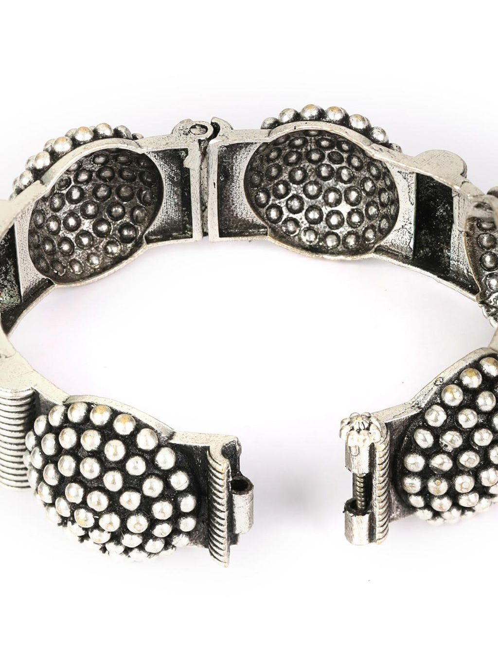 Priyaasi Women Silver Plated Kada Bracelet - Swadesiicart
