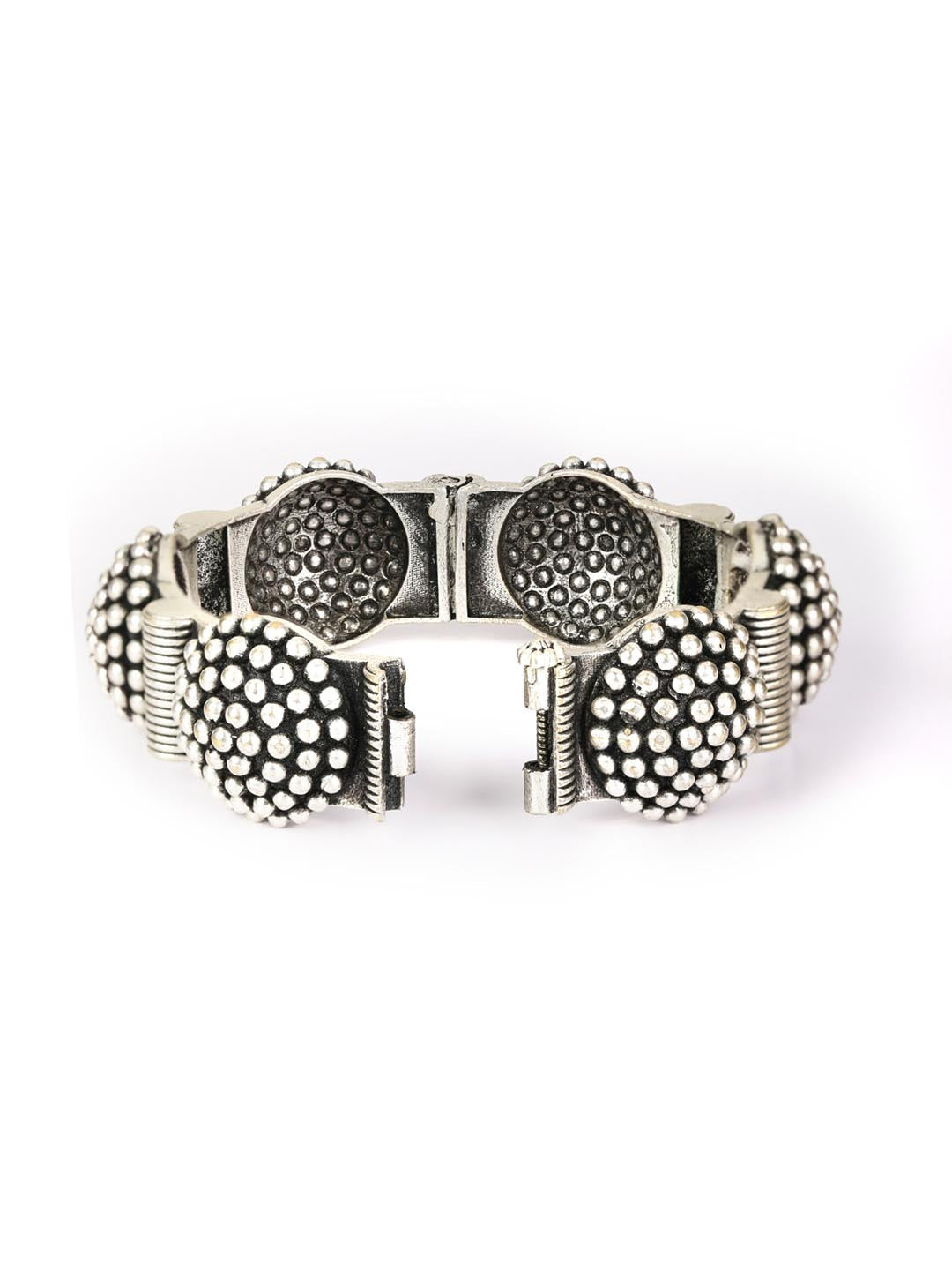 Priyaasi Women Silver Plated Kada Bracelet - Swadesiicart