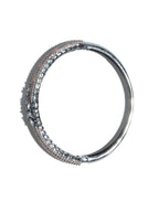 Priyaasi Women Rose Gold American Diamond Gun Metal Plated Bangle Style Bracelet - Swadesiicart