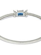 Priyaasi Women Elegant Blue Stone Silver Plated Bracelet - Swadesiicart