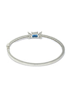 Priyaasi Women Elegant Blue Stone Silver Plated Bracelet - Swadesiicart