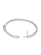 Priyaasi Women Elegant Blue Stone Silver Plated Bracelet - Swadesiicart