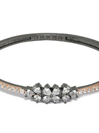 Priyaasi Women Dual Toned Mini Flower American Diamond Bracelet - Swadesiicart