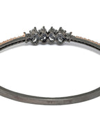 Priyaasi Women Dual Toned Mini Flower American Diamond Bracelet - Swadesiicart