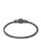 Priyaasi Women Dual Toned American Diamond Floral Bracelet - Swadesiicart