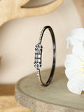 Priyaasi Women Dual Toned American Diamond Leaf Bracelet - Noz2Toz