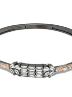 Priyaasi Women Dual Toned American Diamond Leaf Bracelet - Swadesiicart